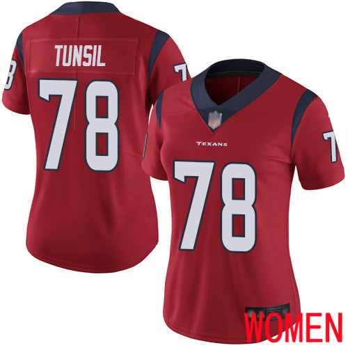 Houston Texans Limited Red Women Laremy Tunsil Alternate Jersey NFL Football 78 Vapor Untouchable
